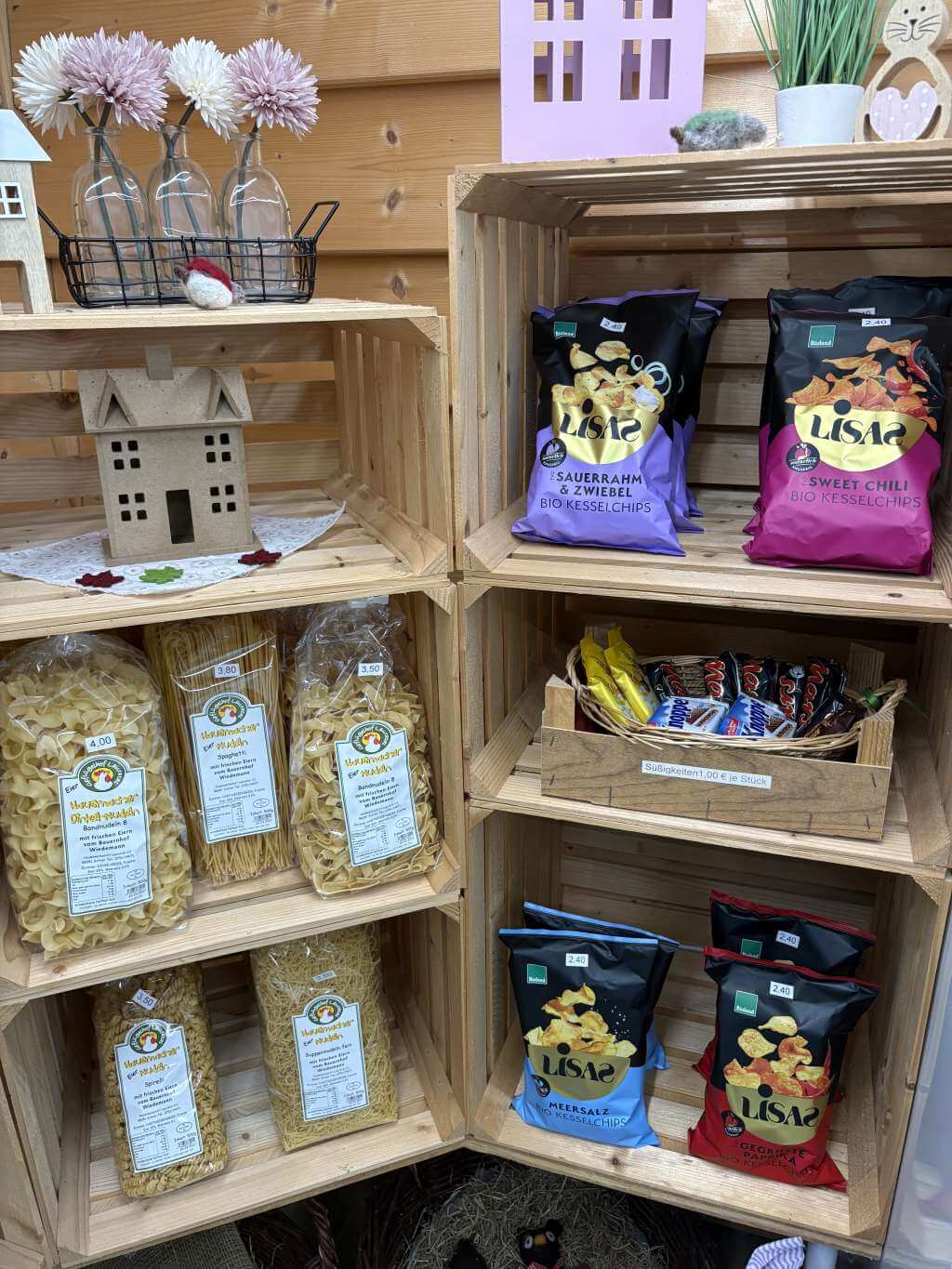 Hofladen - Nudeln, Süßigkeiten